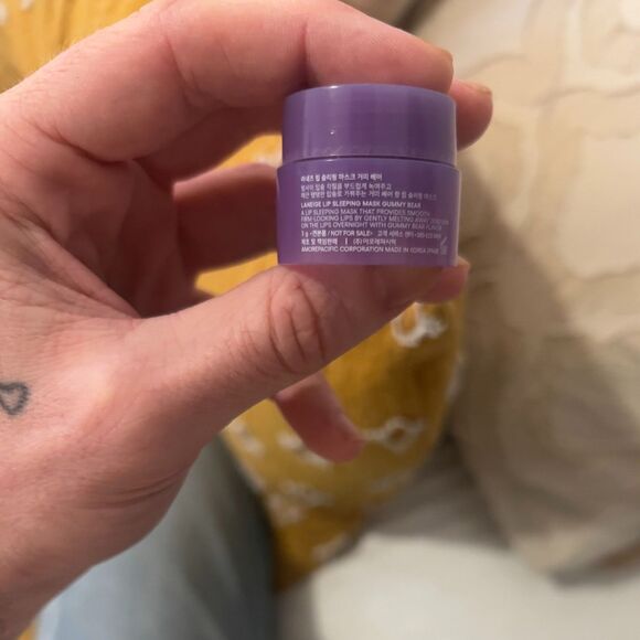 6x mini bundle Glow Recipe Laneige Starface Pink Juice Lip Sleep Mask Glowy Balm - Picture 7 of 8